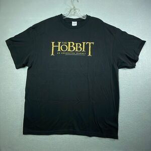 Vintage The Hobbit Unexpected Journey Movie T-Shirt Lord Of The Rings Promo XL